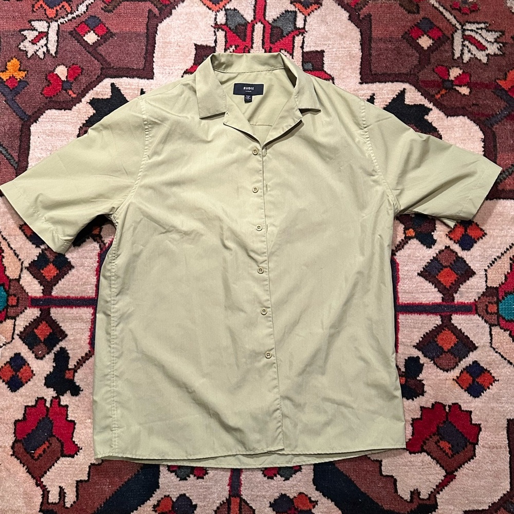rudie london light green men’s shirt small oversized